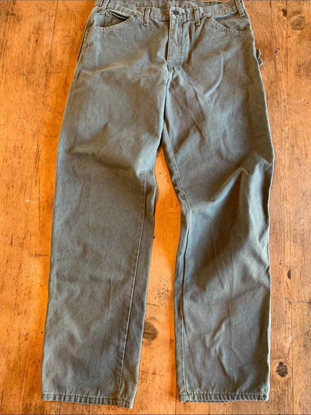 Dickies Men's Olive Green Workwear Chinos